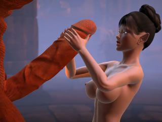 3D成人漫畫 怪物大屌和小精靈